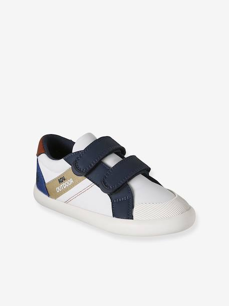 Synthetic trainers with touch 'n' close fastening for boys set blue - vertbaudet enfant 