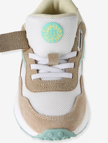 Elasticated Synthetic Trainers for Children set beige+set pink - vertbaudet enfant 