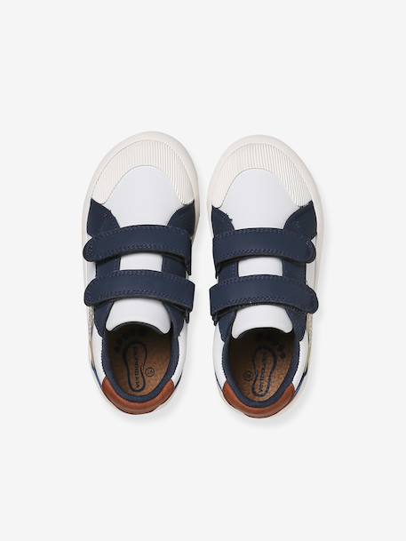 Synthetic trainers with touch 'n' close fastening for boys set blue - vertbaudet enfant 