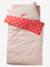 Duvet cover set + pillowcase MY HEART printed pink - vertbaudet enfant 