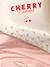 Duvet Cover & Pillowcase Set with Recycled Cotton, CHERRY STRIPES striped red - vertbaudet enfant 