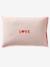 Duvet cover set + pillowcase MY HEART printed pink - vertbaudet enfant 