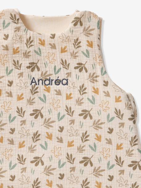 Customisable cotton muslin summer baby sleeping bag BAYOU multicoloured - vertbaudet enfant 