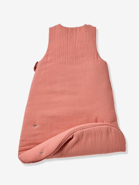 Gigoteuse en gaze de coton LAPIN vieux rose - vertbaudet enfant 