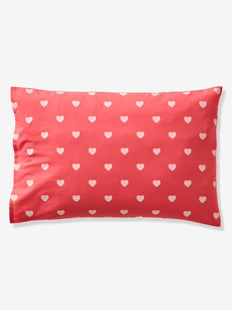 Duvet cover set + pillowcase MY HEART printed pink - vertbaudet enfant 
