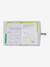 Protège carnet de santé bleu grisé+imprimé coeurs+rayé green forest - vertbaudet enfant 