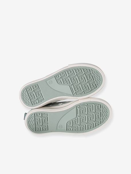 Floral Hook-&-Loop Trainers for Children, Designed for Autonomy printed green+printed pink - vertbaudet enfant 
