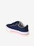 Boys' synthetic trainers with touch 'n' close fastening ecru+navy blue - vertbaudet enfant 