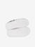 Trainers with Leather Hook-&-Loop Straps for Children ecru+set white - vertbaudet enfant 