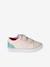 Girl's synthetic trainers printed beige - vertbaudet enfant 
