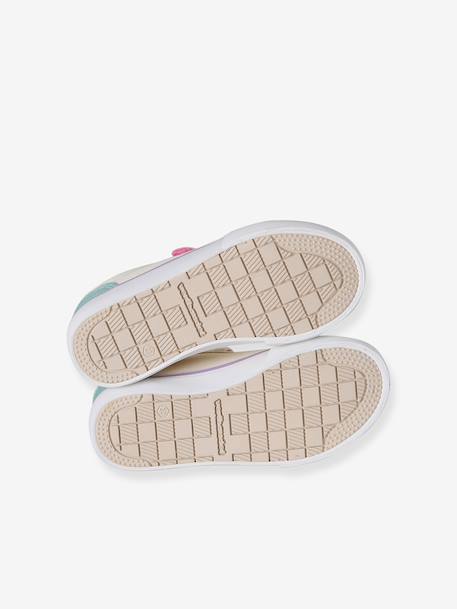 Girl's synthetic trainers printed beige - vertbaudet enfant 