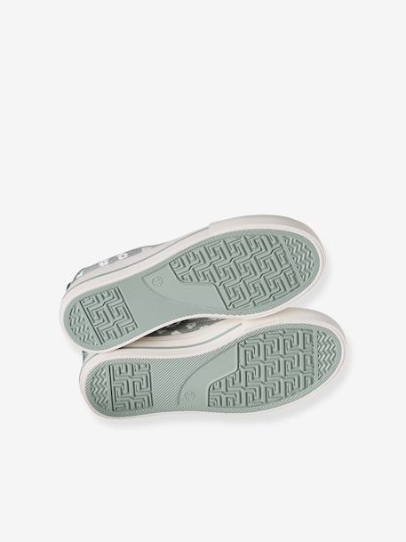 Trainers in Fancy Fabric, for Girls blush+printed green - vertbaudet enfant 