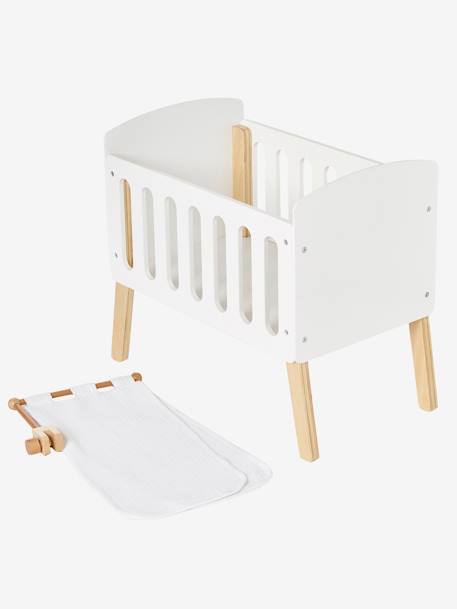 Ciel de lit pour lit poupon en bois FSC® blanc - vertbaudet enfant 