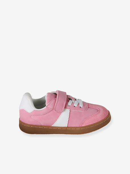 Trainers with Hook-&-Loop Fasteners & Elasticated Laces for Children, Designed for Autonomy rose+set pink - vertbaudet enfant 