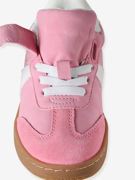 Trainers with Hook-&-Loop Fasteners & Elasticated Laces for Children, Designed for Autonomy rose+set pink - vertbaudet enfant 