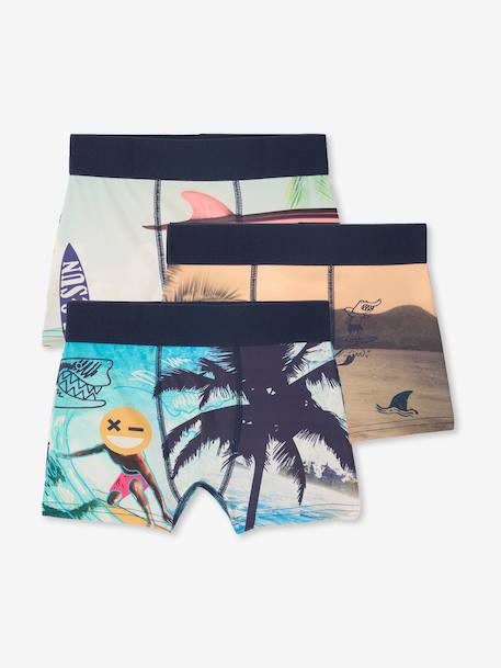 Pack of 3 Boxer Shorts for Boys, Jonen Photoprint multicoloured - vertbaudet enfant 