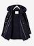 Manteau à capuche fille drap de laine MARINE GRISE+VIOLINE - vertbaudet enfant 
