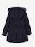 Manteau à capuche fille drap de laine MARINE GRISE+VIOLINE - vertbaudet enfant 