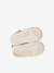 Soft Leather Pram Shoes for Babies, Designed for Crawling gold+rose - vertbaudet enfant 