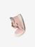 Soft Leather Pram Shoes for Babies, Designed for Crawling gold+rose - vertbaudet enfant 