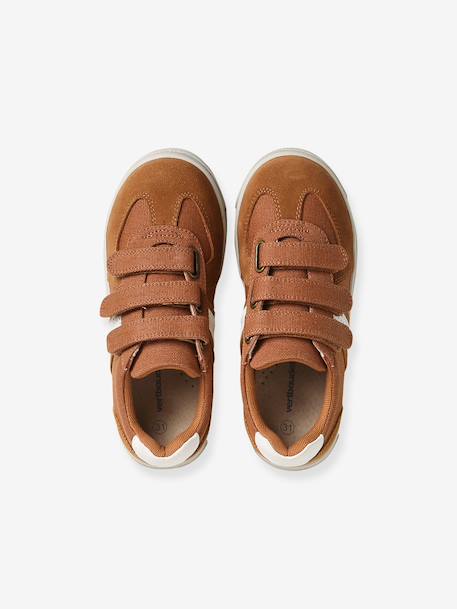 Trainers with textile and touch-and-close fastening for children brown - vertbaudet enfant 