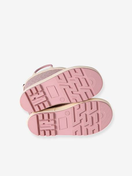 Wellies in Printed Natural Rubber for Children printed beige+printed pink - vertbaudet enfant 
