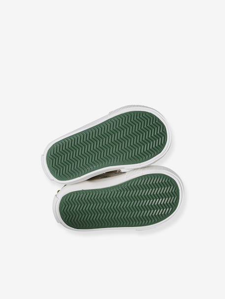 Fabric Trainers with Hook-&-Loop Straps khaki+navy blue+printed beige+set beige - vertbaudet enfant 