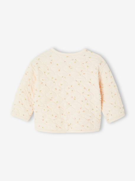 Wrap-Over Cardigan with Front Opening for Newborn Babies anthracite+marl beige+vanilla - vertbaudet enfant 