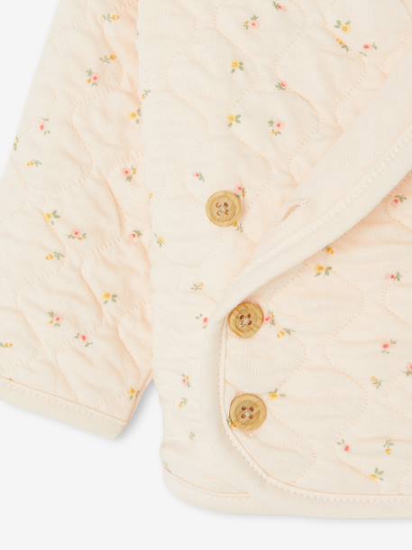 Wrap-Over Cardigan with Front Opening for Newborn Babies anthracite+marl beige+vanilla - vertbaudet enfant 