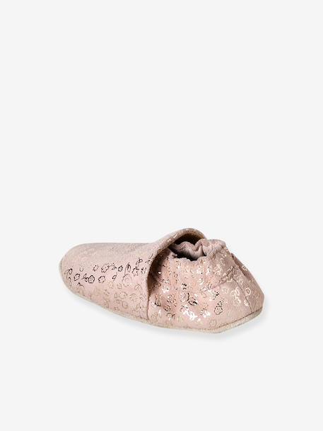 Supple Leather Shoes with Elastic, for Babies gold+night blue+printed pink+printed white+rosy+set pink - vertbaudet enfant 