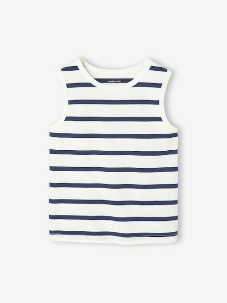 Pack of 2 Tank Tops for Boys set blue+set white - vertbaudet enfant 