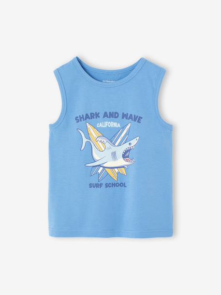 Pack of 2 Tank Tops for Boys set blue+set white - vertbaudet enfant 