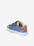 Synthetic trainers with touch 'n' close fastening for babies printed beige+set blue - vertbaudet enfant 