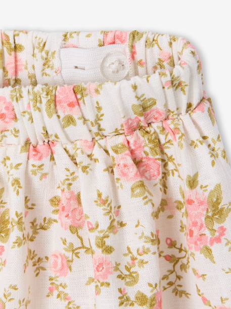 Printed Midi Skirt for Girls ecru - vertbaudet enfant 