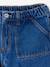 Girls' denim shorts - BASICS brut denim+light blue+medium blue - vertbaudet enfant 