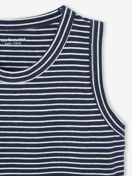 Pack of 3 boy's tank tops navy blue - vertbaudet enfant 