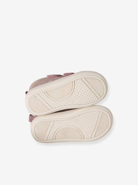 Soft Leather Ankle Boots for Babies, Designed for First Steps bronze+dusky pink+gold+mauve+printed beige+printed blue+printed green+printed pink+rose+rosy+set pink+turquoise - vertbaudet enfant 