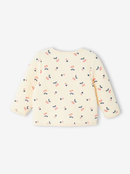 Quilted Cardigan for Girls vanilla - vertbaudet enfant 