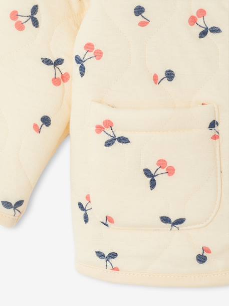Quilted Cardigan for Girls vanilla - vertbaudet enfant 