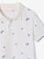 Printed polo shirt for boys ecru+khaki - vertbaudet enfant 