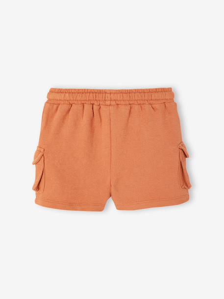Textured Fleece Combat-Type Shorts for Babies hazel+khaki - vertbaudet enfant 