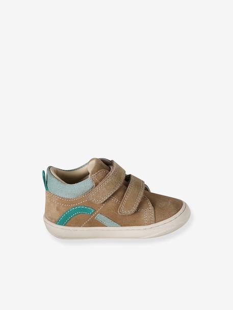 Chaussures premiers pas bébé velcro beige+bleu+bleu électrique+chocolat+lot beige+lot marron+lot vert+marron+ocre+vert+vert sauge - vertbaudet enfant 