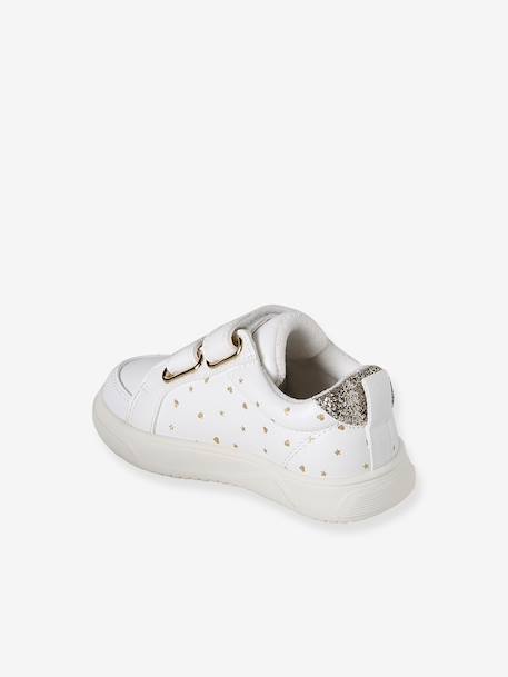 Trainers with touch 'n' close fastening for babies printed white - vertbaudet enfant 