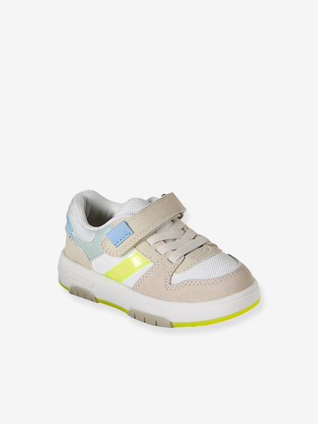Elasticated Synthetic Trainers for Babies set beige - vertbaudet enfant 