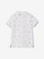 Printed polo shirt for boys ecru+khaki - vertbaudet enfant 