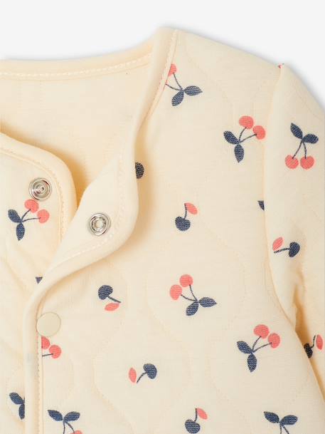 Quilted Cardigan for Girls vanilla - vertbaudet enfant 