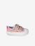 Striped Trainers with Hook-&-Loop Straps printed pink+striped blue - vertbaudet enfant 