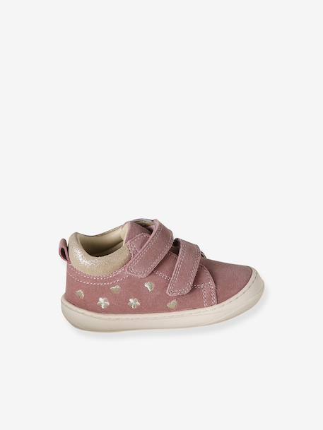 Soft Leather Ankle Boots for Babies, Designed for First Steps bronze+dusky pink+gold+mauve+printed beige+printed blue+printed green+printed pink+rose+rosy+set pink+turquoise - vertbaudet enfant 