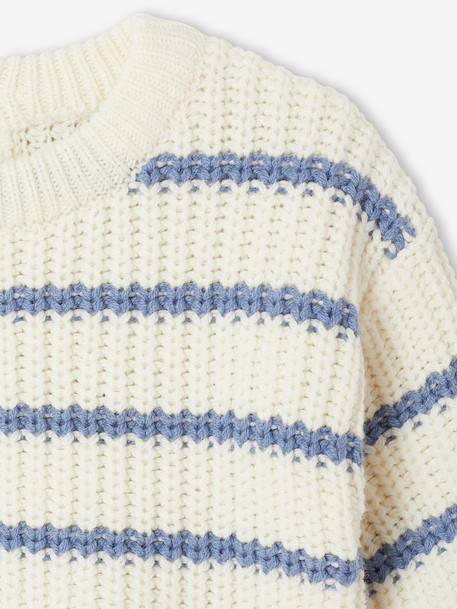 Sailor-Type Jumper with Opening on the Back, for Babies blue - vertbaudet enfant 
