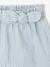 Girls' cotton gauze shorts striped blue - vertbaudet enfant 